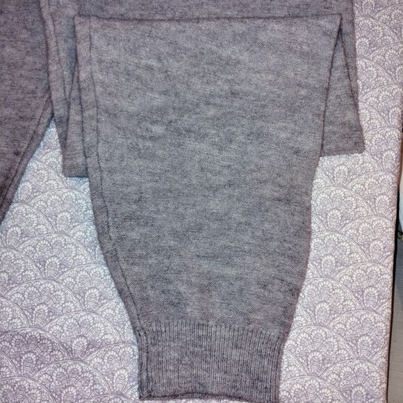 Gray White Birch knit sweater joggers pants w/pockets! - Picture 7 of 14